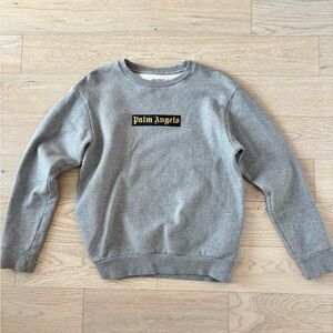 Palm Angels Heather Gray Hoodie